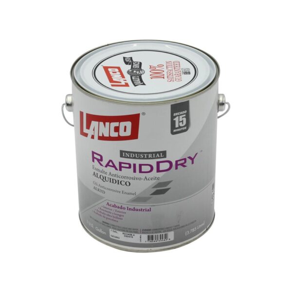 Esmalte Anticorrosivo Lanco Rapid Dry 15 min – 1 gal (3,8 L) Negro