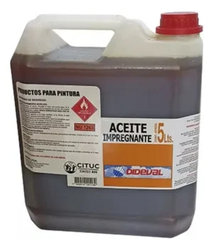 Aceite Impregnante Dideval 5 Litros para Madera Exterior e Interior