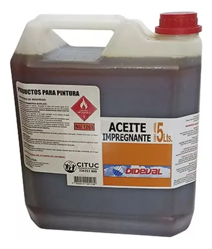 Aceite Impregnante Dideval 5 Litros para Madera Exterior e Interior