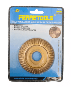 Disco amoladora angular para tallar madera - FerreTools
