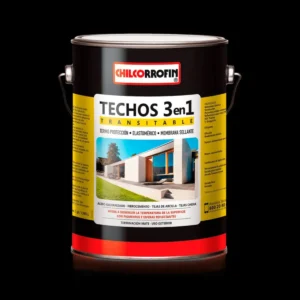 Pintura Techo 3 en 1 Chilcorrofin Negro Mate – Galón 3,8 L