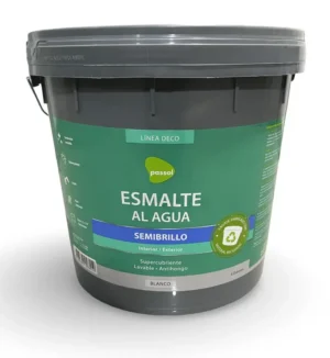 Esmalte al Agua Semibrillo Blanco Passol – Tineta 4 gal (15,2 L)