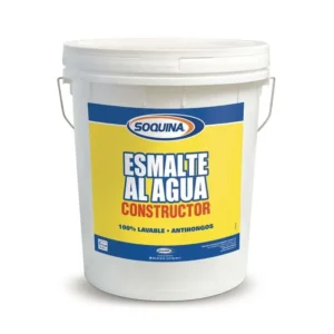 Esmalte Al Agua Constructor Blanco Tineta – Soquina