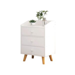 Velador 3 cajones blanco S007